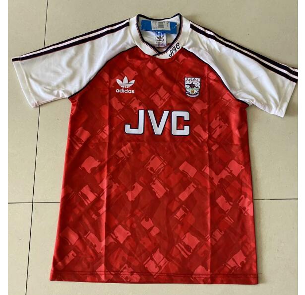 1990-92 Arsenal Retro Home Kit Soccer Jersey